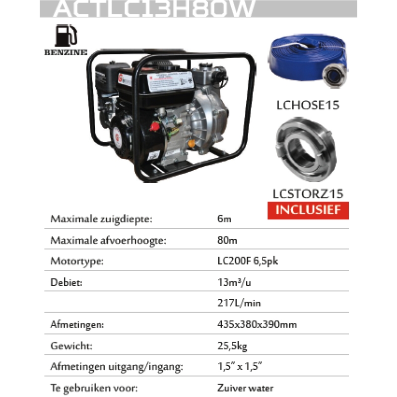 Genermore actlc13h80w ToolsandCo.be - ACTLC13H80W-TOU