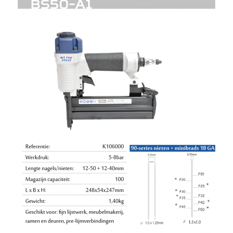 KITPRO basso BS50-A1 ToolsandCo.be - K106000-TOU